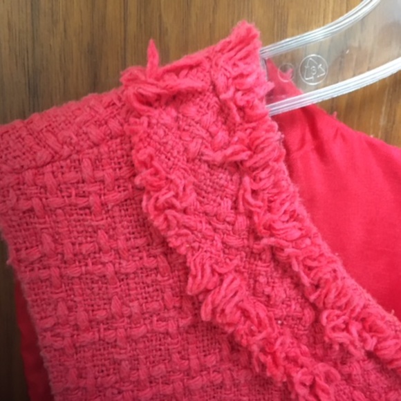 Kate Spade Coral Terri Tweed Dress Sz 4 - Picture 4 of 10